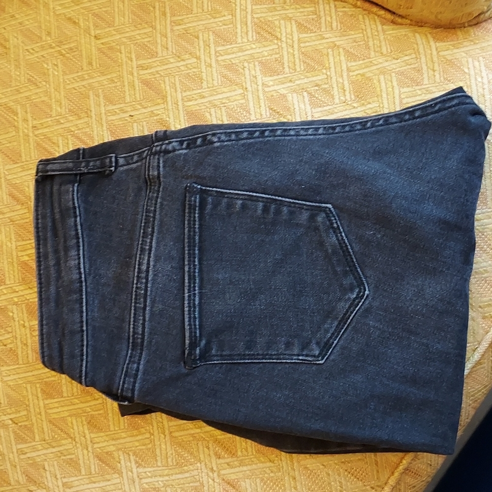 Faded black curvy skinny jeans